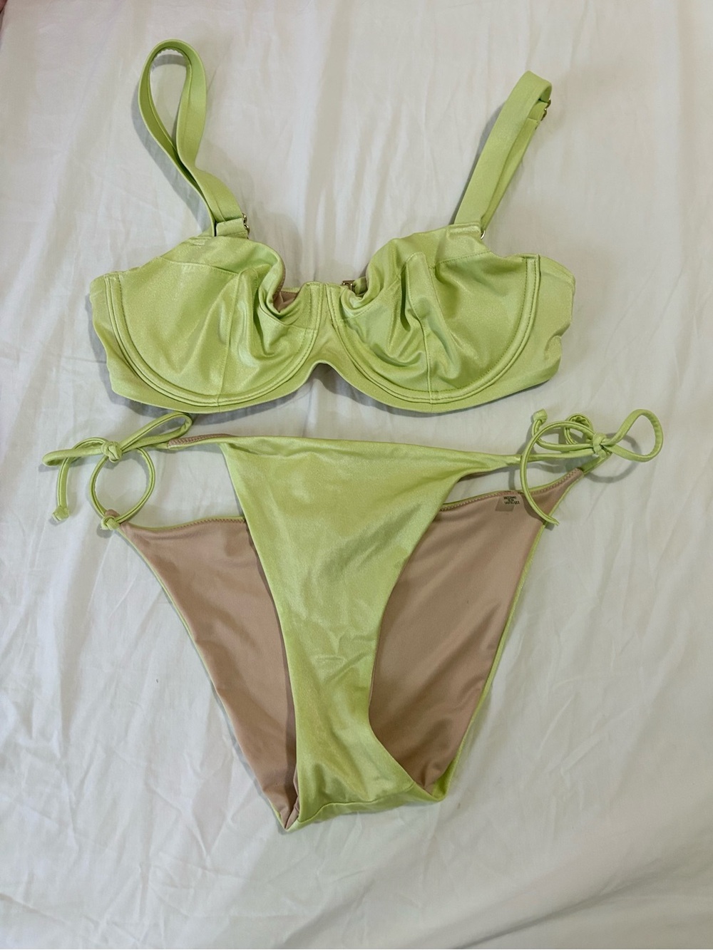 Victoria's Secret Iced Olive Cheeky Bikini Set - Women Intimates & Swim